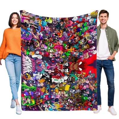 Friday Night Funkin Blanket Soft Flannel Bed Sofa Couch Throw Birthday Gift - Image 1 of 4