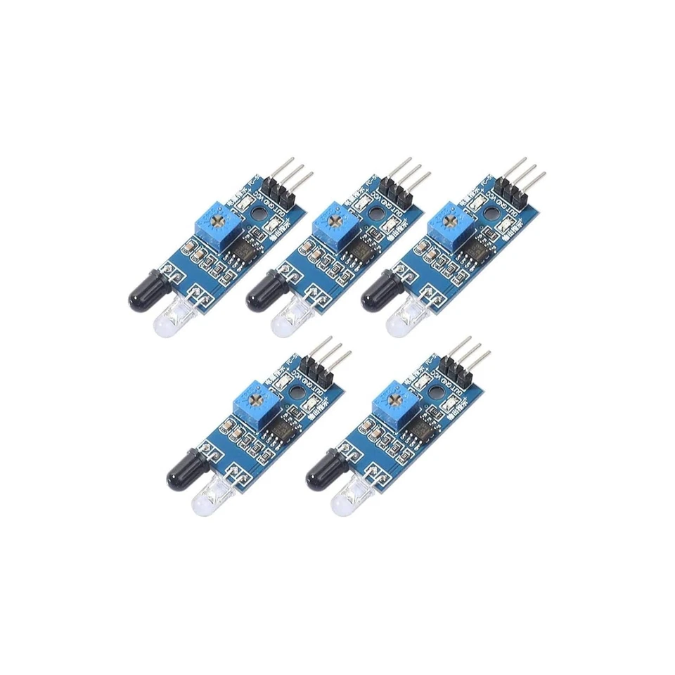 5pcs Infrared Obstacle Avoidance Sensors for Arduino Robots & Smart Cars - Image 1 of 1