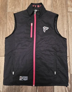 Atlanta Falcons Vest Executive VIP Club Pockets Football Black Full Zip XL - Picture 1 of 11