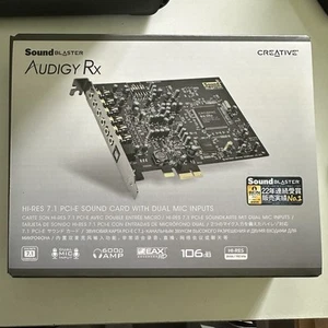 Sound Blaster Audigy RX Hi-Res 7.1 PCIe Soundkarte Dual Mikrofoneingänge Neu OVP - Bild 1 von 4