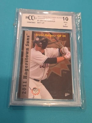 2011 HAGERSTOWN SUNS  BRYCE HARPER RC BCCG 10 - Image 1 of 4