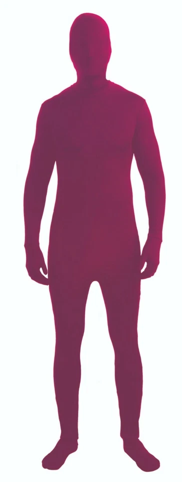 Invisible Man Adult Costume Halloween  Burgundy Disappearing Man Standard - Image 1 of 1