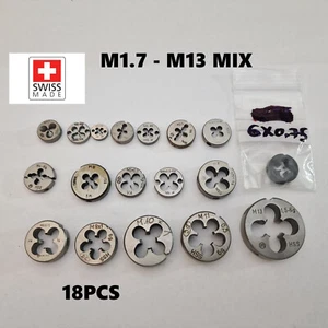 MULTI DIMENSION LOT HAND DIE METRIC SWISS Precise Engineered HAND DIE Sets N8 - Bild 1 von 20
