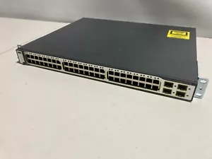 Cisco Catalyst 3750 Series PoE-48 Power Over Ethernet Managed Switch - Picture 1 of 7