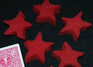 Sponge Stars (set of 5)--CLASSIC RED -- stellar sponge magic add-on TMGS - Bild 1 von 1