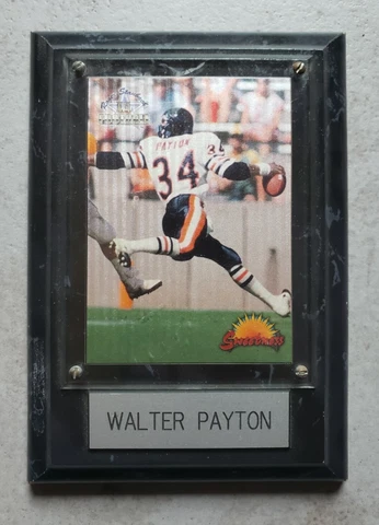 WALTER PAYTON Plaque Chicago Bears Football NFL - Vintage Sports Memorabilia Cover
