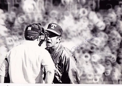 Foto autógrafo Billy Martin 6,5" x 9,5" en blanco y negro PSA/DNA LOA Foto 1 de 3