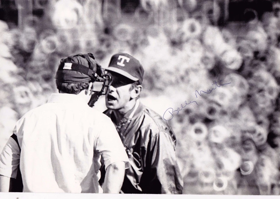 Billy Martin Autograph 6.5" x 9.5" Black and White Photo PSA/DNA LOA - Image 1 of 3