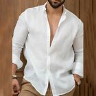 Elegant Men's Blouse With Shirt Collar Great For Casual Or Formal Events