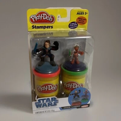 JUEGO PLAY-DOH ESTAMPERS 2008 STAR WARS ANAKIN & AHSOKA  Foto 1 de 2