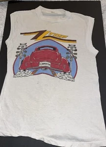 Original ZZ Top Eliminator Tour 1984 Racing Team Eliminator 500 Sleeveless shirt - Picture 1 of 17