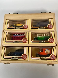 Lledo diecast 6 pack model vehicles in Wooden Display / carry case. - Picture 1 of 14