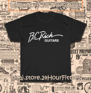 New BC Rich Guitars Logo Men's T-Shirt American Size S-5XL T-Shirt - Picture 1 of 19