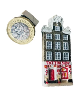 Fridge Magnet Building Tattoo Shop Vintage ncb - Picture 1 of 3