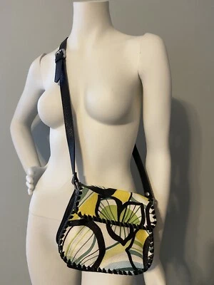 Bandolera Claudia Firenze Floral Cuero Suave Longitud Ajustable Foto 1 de 4