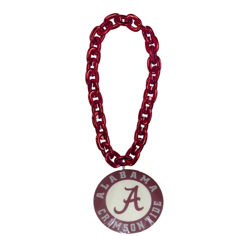 Alabama Crimson Tide NCAA Touchdown Fan Chain 10 Inch 3D Foam Necklace Cover