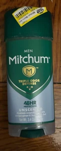 Mitchum Men Antiperspirant Gel Deodorant Triple Odor Defense Unscented - Picture 1 of 1