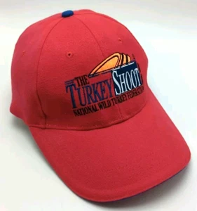 National Wild Turkey Federation NWTF : Turkey Shoot red adjustable hat / cap - Picture 1 of 7