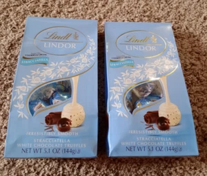 2X New stracciatella Lindt Lindor Cookies & Cream Chocolate Truffle 5.1oz bags - Picture 1 of 5