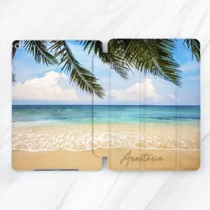 Custom Name Palm Tree Beach Case For iPad 10.2 Air 3 4 5 Pro 9.7 11 12.9 Mini - Picture 1 of 6