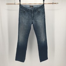 Paige Premium Denim Jeans Mens 36x33 Blue Doheny Straight Leg Mid Rise Denim Zip