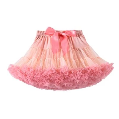 Saia Tutu Menina Princesa Anágua Roupa de Dança Balé Saia Pettiskirt de Tule para Criança - Imagem 1 de 4