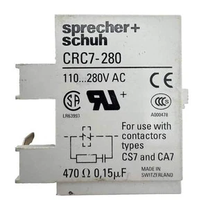 Sprecher + Schuh Surge Suppressor Plug-In 110-280VAC 50/60Hz CRC7-280 - Picture 1 of 7