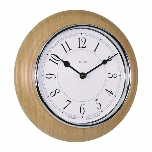 Acctim Newton Wall Clock - Light Wood
