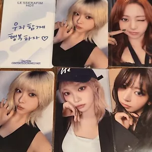 LE SSERAFIM LUCKYDRAW PHOTOcard 5th Mini Album 'HOT' Ktown4U compact ver - Picture 1 of 19