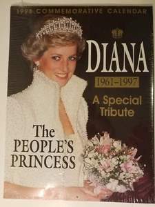 THE PEOPLE PRINCESS DIANA SPECIAL TRIBUTE CALENDAR 1998 SEALED NEU - Bild 1 von 2
