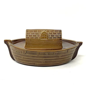 WADE of England Noah’s Ark Brown Ceramic ARK ONLY No Animals Excellent Condition - Picture 1 of 7