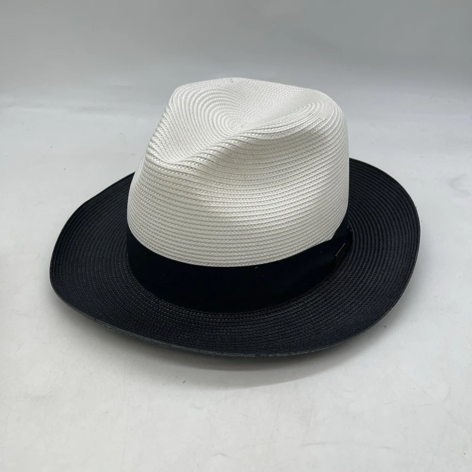 Sombrero Bowler Dobbs Fifth Avenue Talla 7 1/2 Derby Fieltro Negro Estilo Vintage Para Hombre Foto 1 de 4