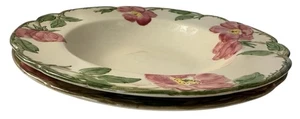 Franciscan Desert Rose Rim Soup Bowl  Made in USA 1940's  Set of 2 Vintage - Picture 1 of 17