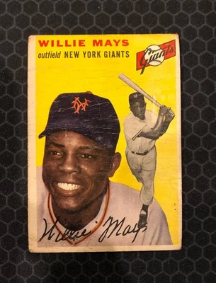 ⚾ 1954 Topps Baseball #900 - Willie Mayes - New York Giants - Bajo grado ⚾ Foto 1 de 4