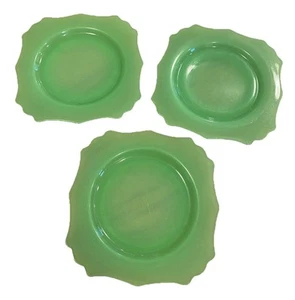 Fire King Jadeite Salad Plates 7 1/2 inches - Picture 1 of 6