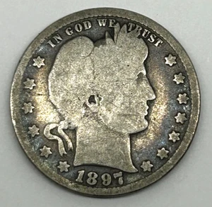 1897 Barber Quarter - Picture 1 of 2
