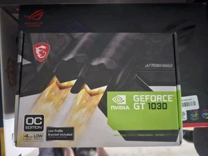 MSI NVIDIA GeForce GT 1030 Graphic Card - 4 GB DDR4 SDRAM - Low-profile - Picture 1 of 3
