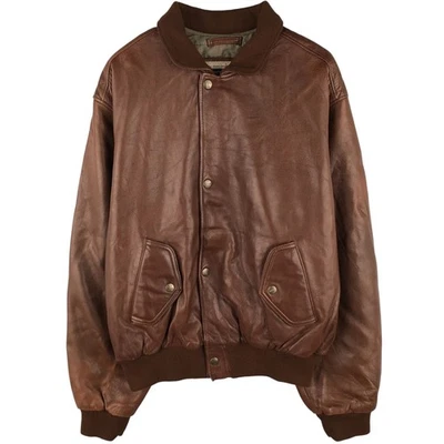 Used Chevignon padded leather jacket size L men's size L - Image 1 of 4