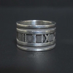 Tiffany & Co.  Atlas Wide Ring 925SV Silver 411258 - Picture 1 of 4