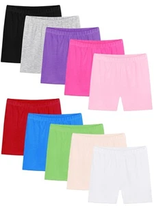 Resinta 10 Pack Girls Bike Shorts Cartwheel Under Dress Dance Shorts for Todd... - Picture 1 of 7