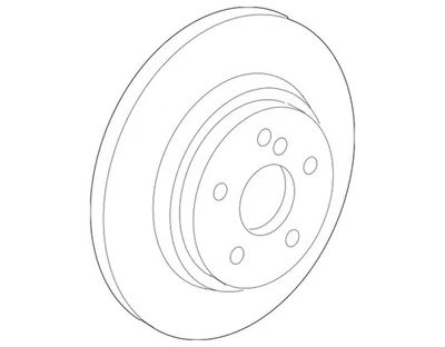 Rotor de freno de disco trasero original Mercedes-Benz 171-423-02-12 Foto 1 de 2