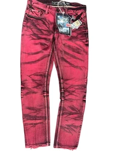 Heritage America 1776 Jeans Men’s 34x33 Red Denim New With Tags - Picture 1 of 5