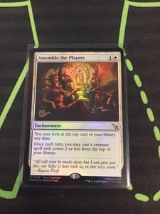 MTG Magic The Gathering Assemble The Players Foil Prerelease Promo Enchantment  - Bild 1 von 1