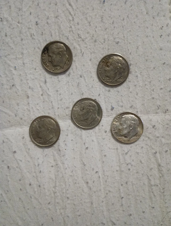 1994 P Roosevelt Dime - Off Center - Thick Rim - Rare Error Coin - #48 - Image 1 of 4