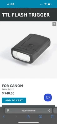 Disparador de flash Nauticam TTL para Canon Foto 1 de 4