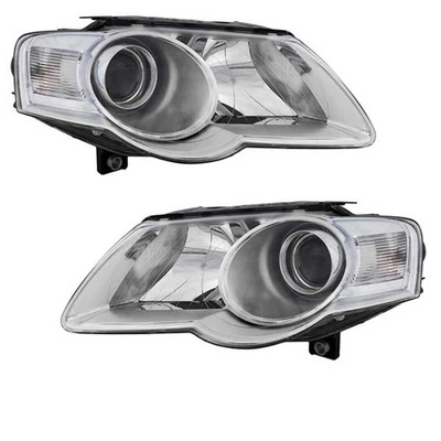 For 06-10 VW Passat Halogen Headlight Headlamp Head Light Lamp w/Bulb PAIR SET Foto 1 de 4