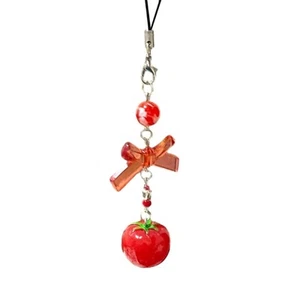 Stylish Tomato Cellphone Charm Fashionable Phone Strap Chain Charm Accessories - Zdjęcie 1 z 7