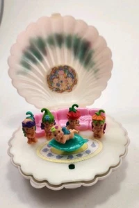 Vtg FAIRY WINKLES Sea Shell Compact Kenner Complete 5 fairies 1993  - Picture 1 of 11