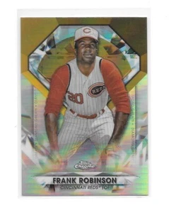FRANK ROBINSON 2022 Topps Chrome Update DIAMOND GREATS Refractor #32 Reds HOF - Picture 1 of 2