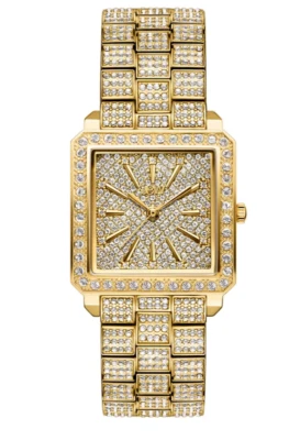 NUEVO Reloj Jbw Mujer Cristal Chapado en Oro 18k Acero Inoxidable 28mm J6386A Foto 1 de 3
